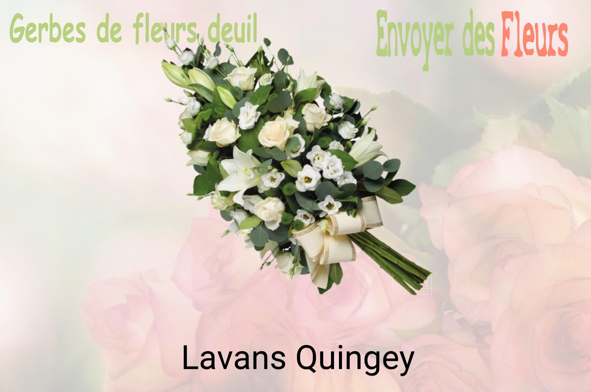 Gerbe de fleurs de deuil livrée à Lavans-Quingey